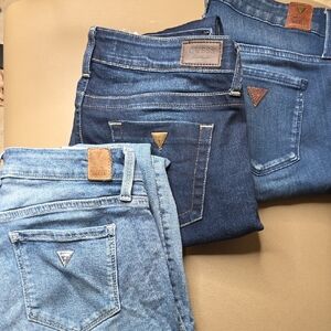 Guess Women's Trio of Blue Jeans
